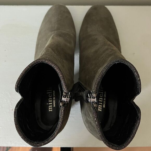 Minelli Belma KAKI Green Bootie | Size 37 - Picture 4 of 10